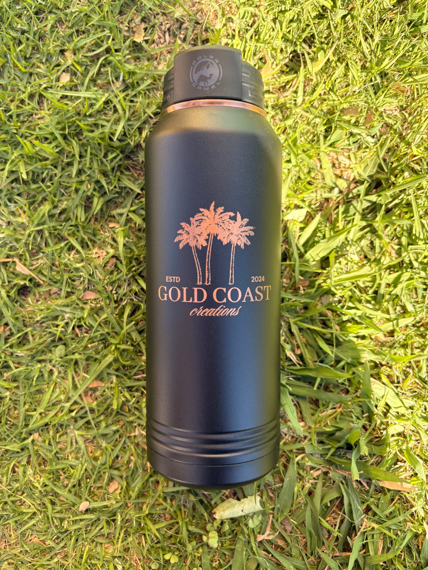 Gold Coast Large Engraved Bottle