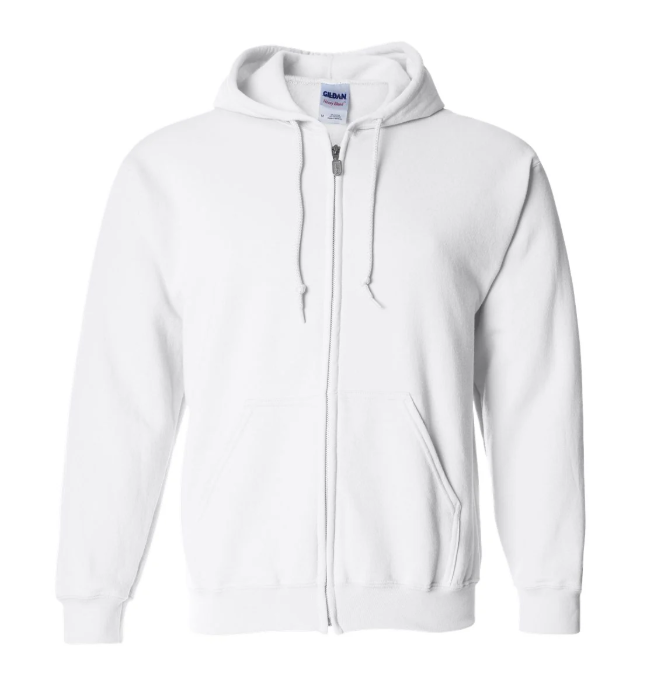 Full-Zip Hooded Sweatshirt Heavy Blend