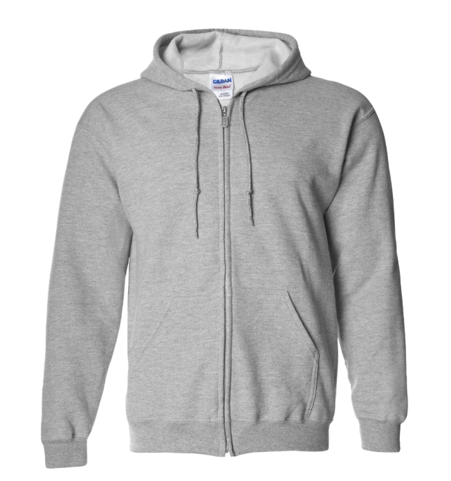Full-Zip Hooded Sweatshirt Heavy Blend