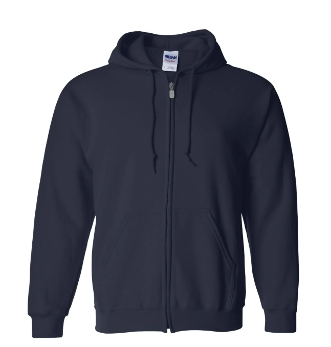 Full-Zip Hooded Sweatshirt Heavy Blend