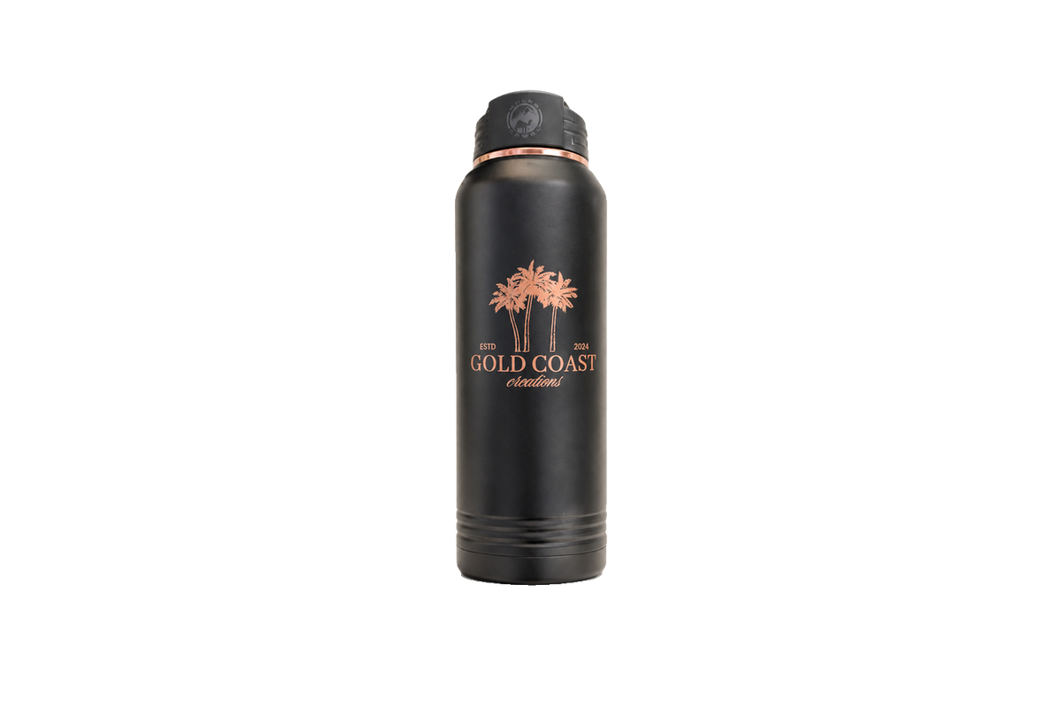 Gold Coast Large Engraved Bottle