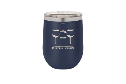 12 oz. Custom Polar Wine Tumbler