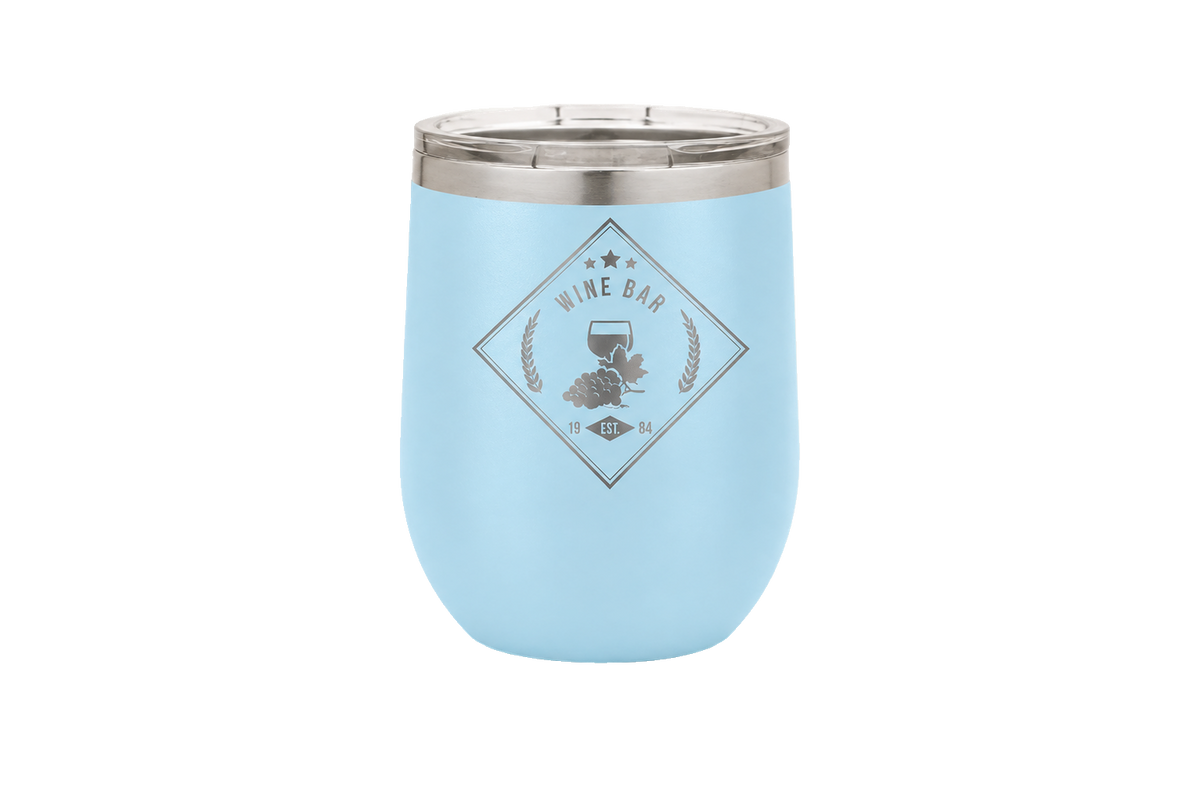 12 oz. Custom Polar Wine Tumbler