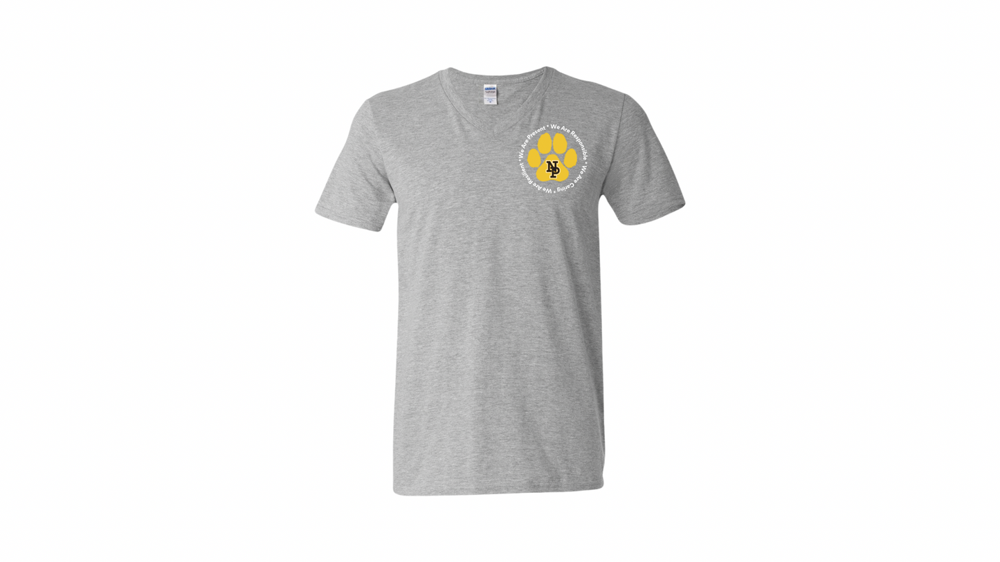 NPHS Staff V-Neck T-Shirt