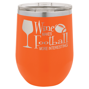 12 oz. Custom Polar Wine Tumbler