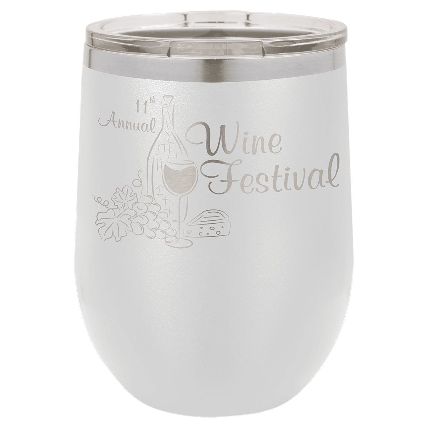 12 oz. Custom Polar Wine Tumbler