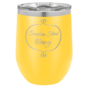 12 oz. Custom Polar Wine Tumbler
