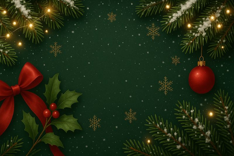 create a winter/Christmas/holiday collection cover image