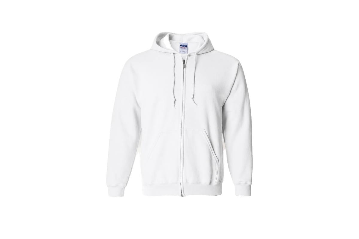 Custom Full-Zip Hooded Sweatshirt Heavy Blend