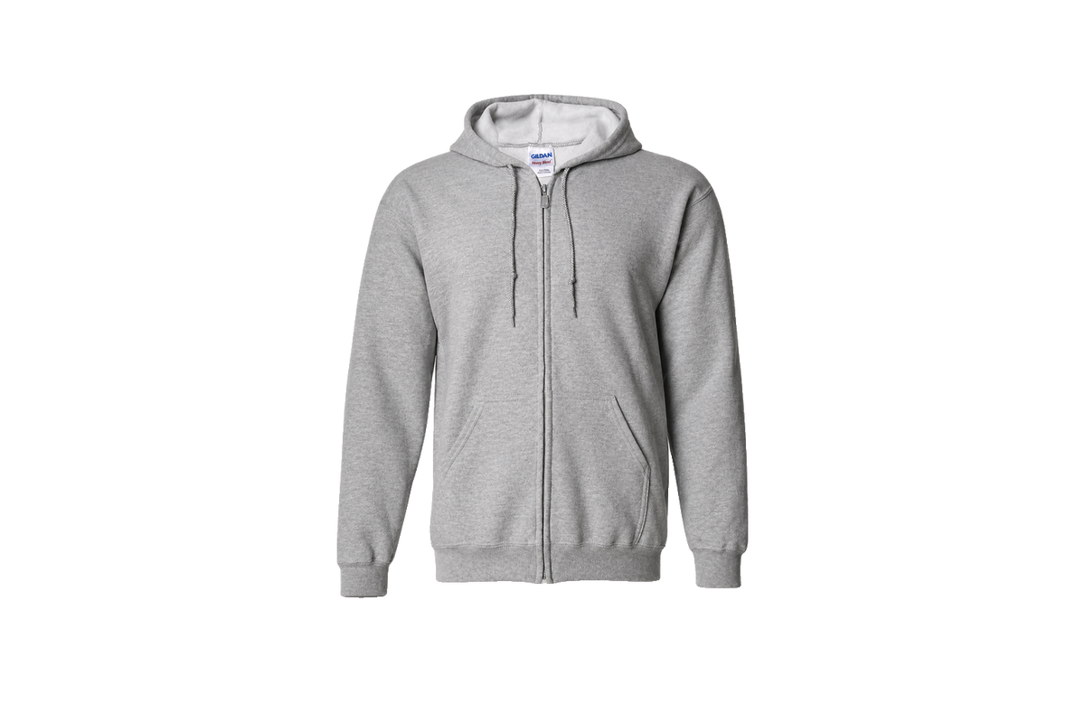 Custom Full-Zip Hooded Sweatshirt Heavy Blend